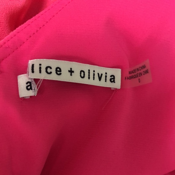 ALICE +OLIVIA Silk Elegant Pink Maxi Dress Size 0 - Picture 10 of 16